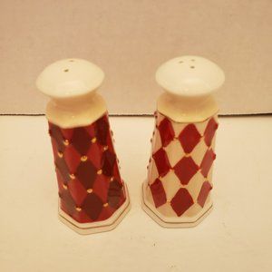 Harlequin Diamond Design Salt and Pepper Shakers
